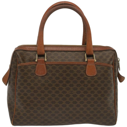 Luxury CELINE Macadam Canvas Hand Bag PVC Brown 67335