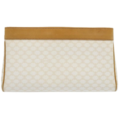 Luxury CELINE Macadam Canvas Clutch Bag PVC Leather Whe 67446
