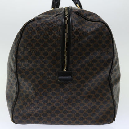 Luxury CELINE Macadam Canvas Boston Bag PVC Black 67629