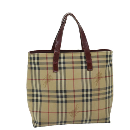 Burberry Nova Auth Leather Beige Tote Bag Style 5