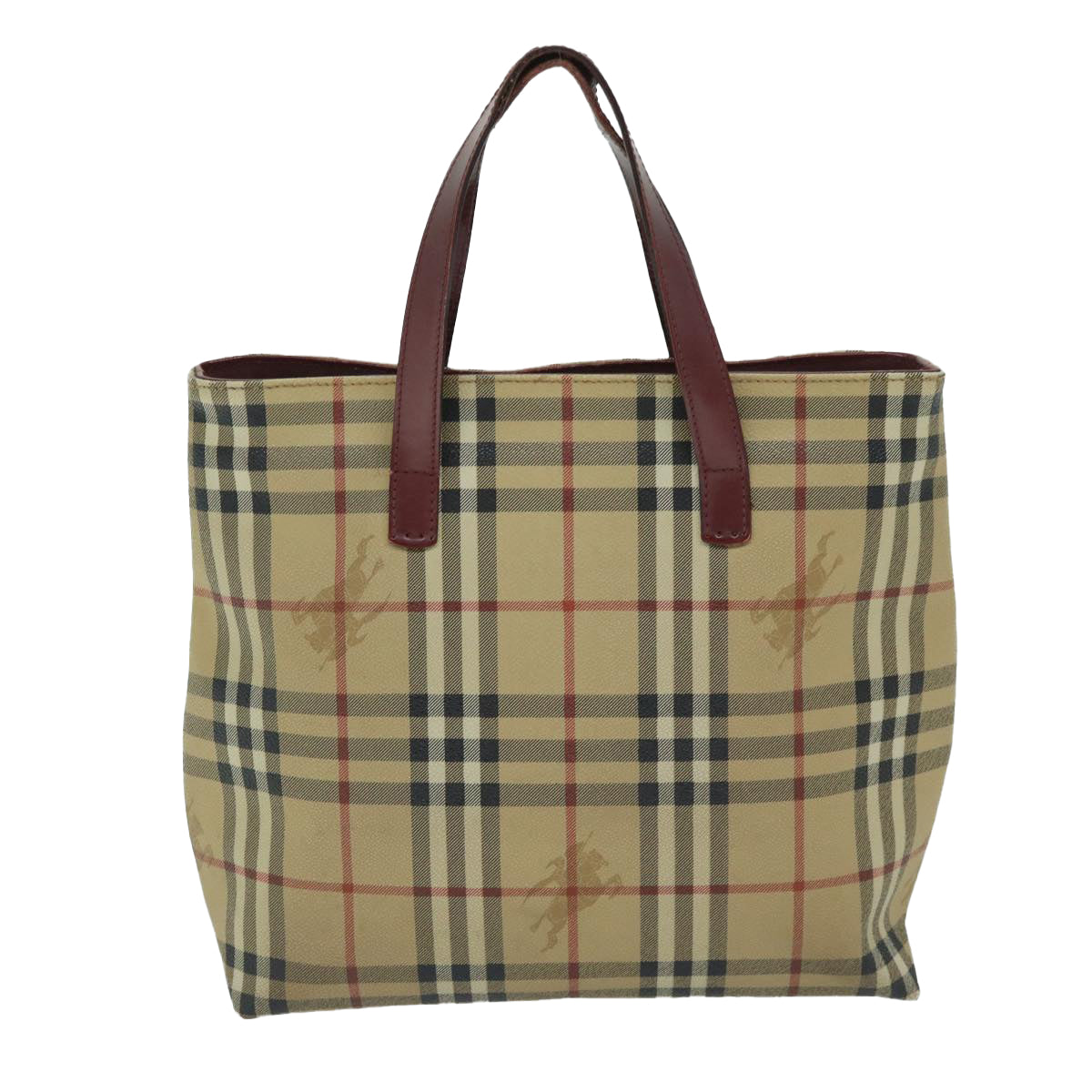 Burberry Nova Auth Leather Beige Tote Bag Style 5
