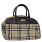 Burberry Nova Boston Canvas Beige Handbag