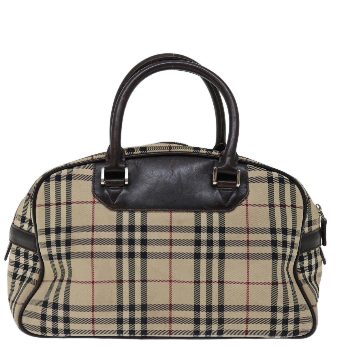 Burberry Nova Boston Canvas Beige Handbag
