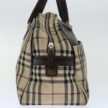 Burberry Nova Boston Canvas Beige Handbag