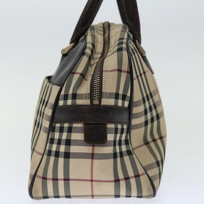 Burberry Nova Boston Canvas Beige Handbag