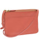Luxury CELINE Trio Shoulder Bag Leather Pink 67657