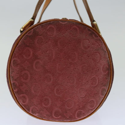 Luxury CELINE C Macadam Canvas Hand Bag Pink 67680