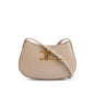 Celine 2024 Taupe Shiny Calfskin Medium Tilly Triomphe Shoulder Bag