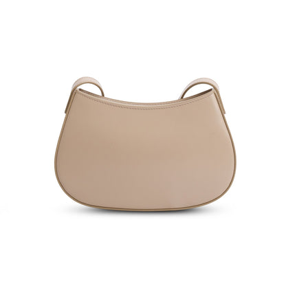 Celine 2024 Taupe Shiny Calfskin Medium Tilly Triomphe Shoulder Bag
