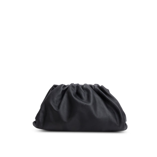 Bottega Veneta Black Calfskin Leather The Classic Large Pouch