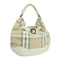 Burberry Large Checked Leather Brown Tote Bag