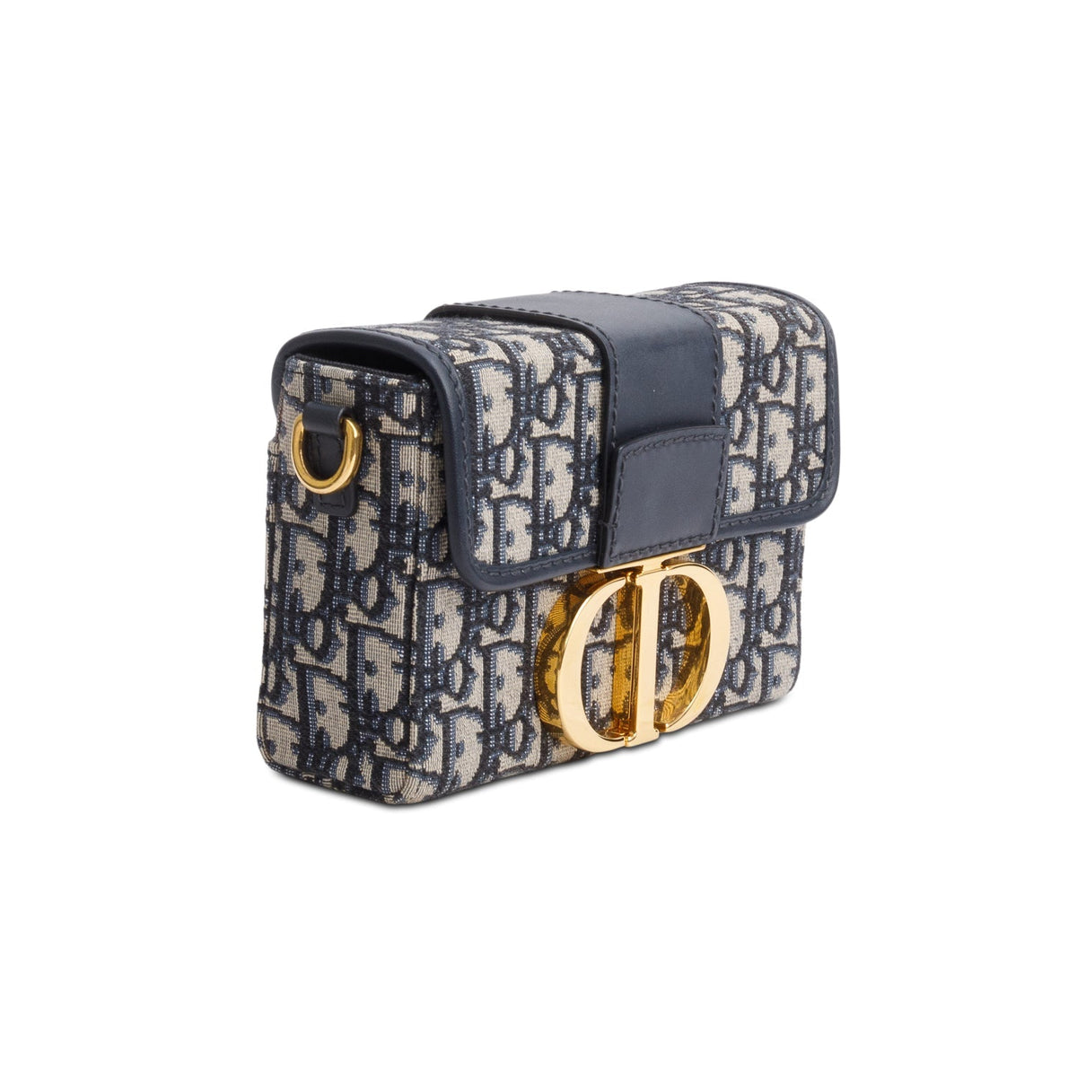Christian Dior Blue Oblique 30 Montaigne Box Bag Rovelle Bags