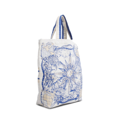 Christian Dior Beige Blue Canvas 'Dior Dream Team' Tote Bag Rovelle Bags