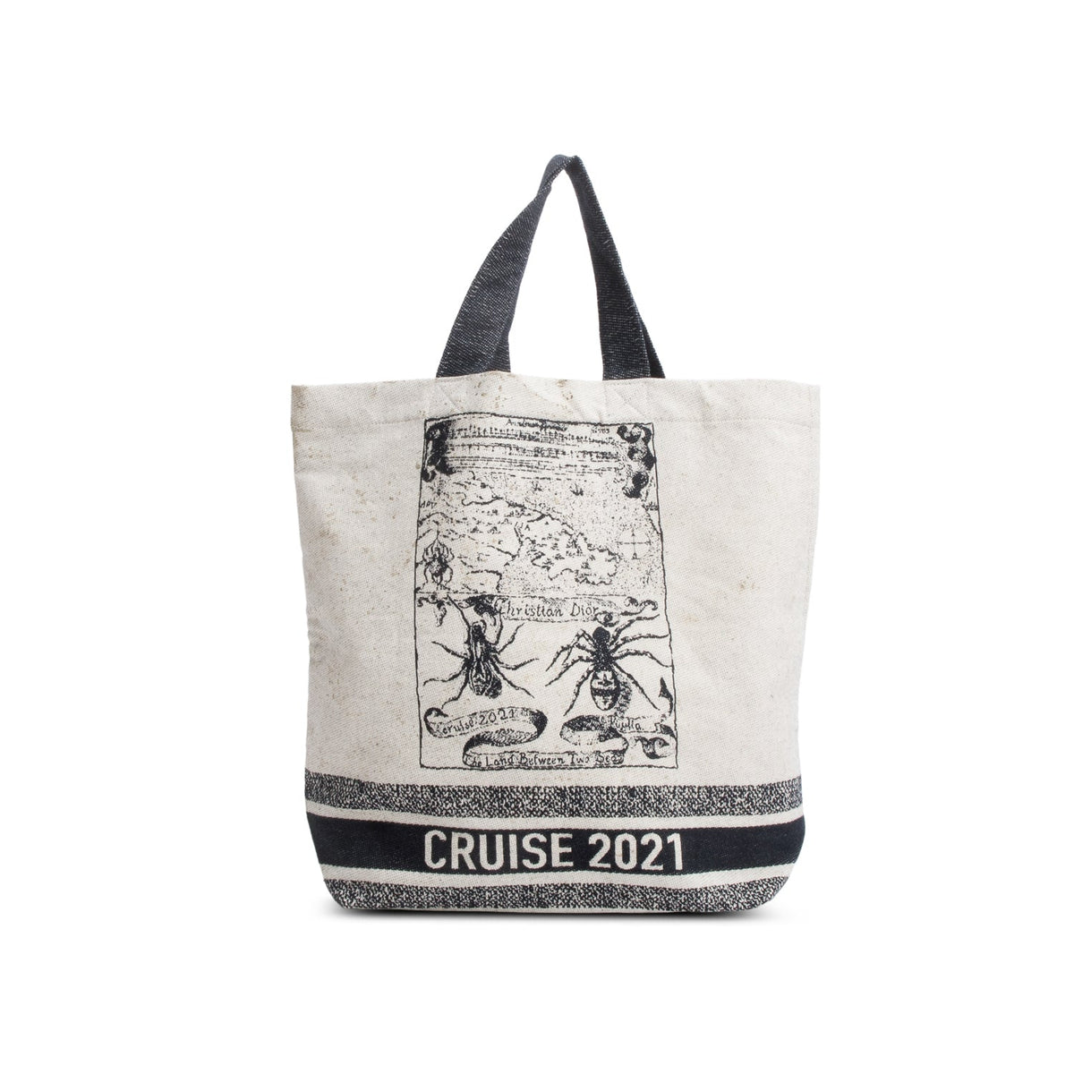 Christian Dior Beige Canvas Cruise 2021 Tote Bag Rovelle Bags