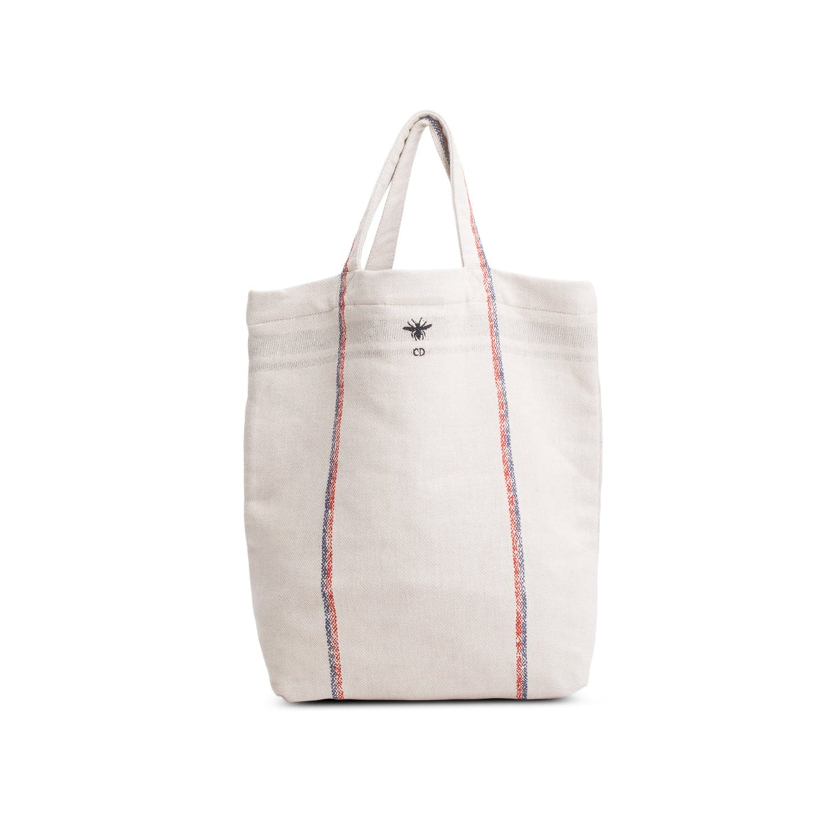 Christian Dior Beige Canvas 'L'union Fait La Force' Tote Bag Rovelle Bags