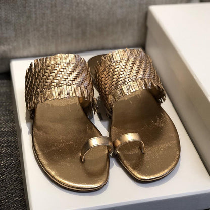 Dior Women silver-Coloured open toe slides