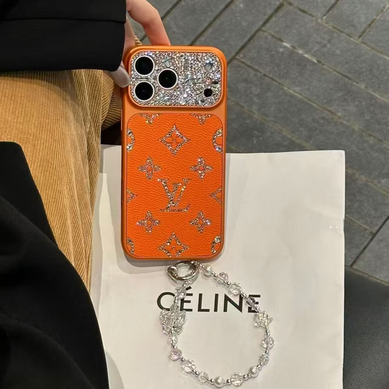 Luxurious, sparkling diamond iPhone phone case-3