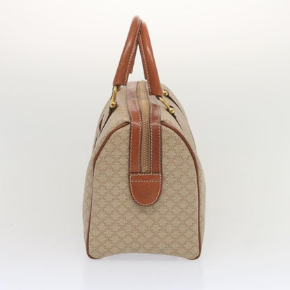 Luxury CELINE Macadam Canvas Boston Bag Beige 68007