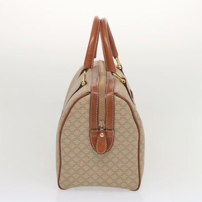 Luxury CELINE Macadam Canvas Boston Bag Beige 68007