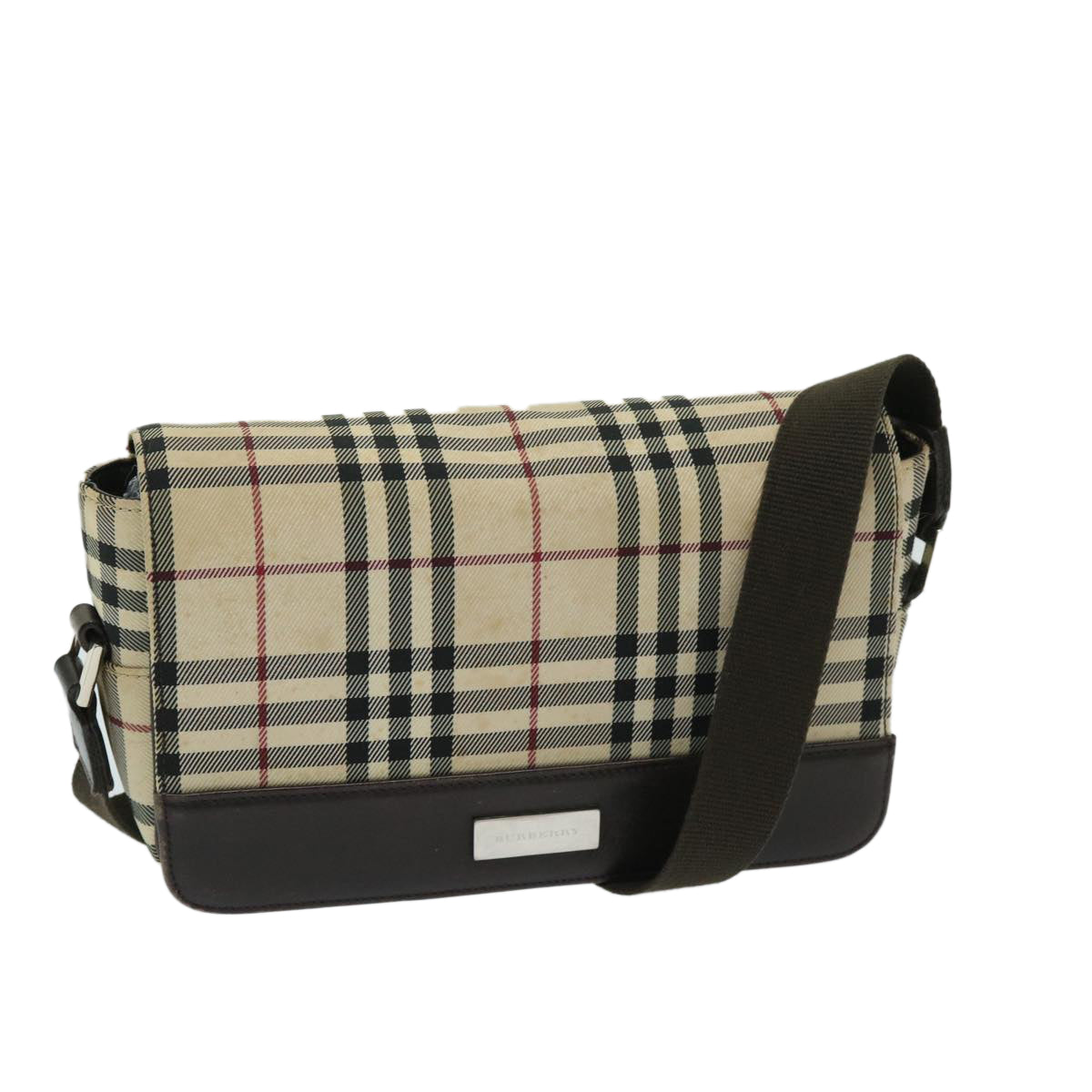 Burberry Nova Auth Nylon Beige Shoulder Bag