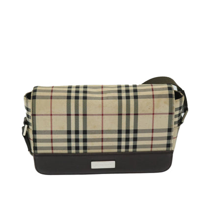 Burberry Nova Auth Nylon Beige Shoulder Bag