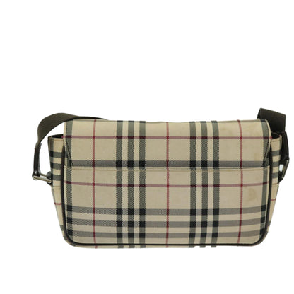 Burberry Nova Auth Nylon Beige Shoulder Bag