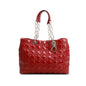 Christian Dior Red Patent Leather Cannage Soft Shopping Tote Rovelle Bags