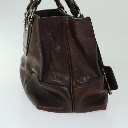 Luxury CELINE Hand Bag Leather Brown 68027