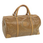 Luxury CELINE Macadam Canvas Boston Bag Beige 68079
