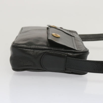 Luxury CELINE Shoulder Bag Leather Black 68125