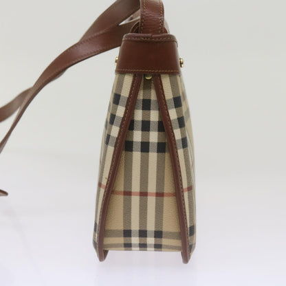Burberry BURBERRYSs Nova Leather Beige Shoulder Bag