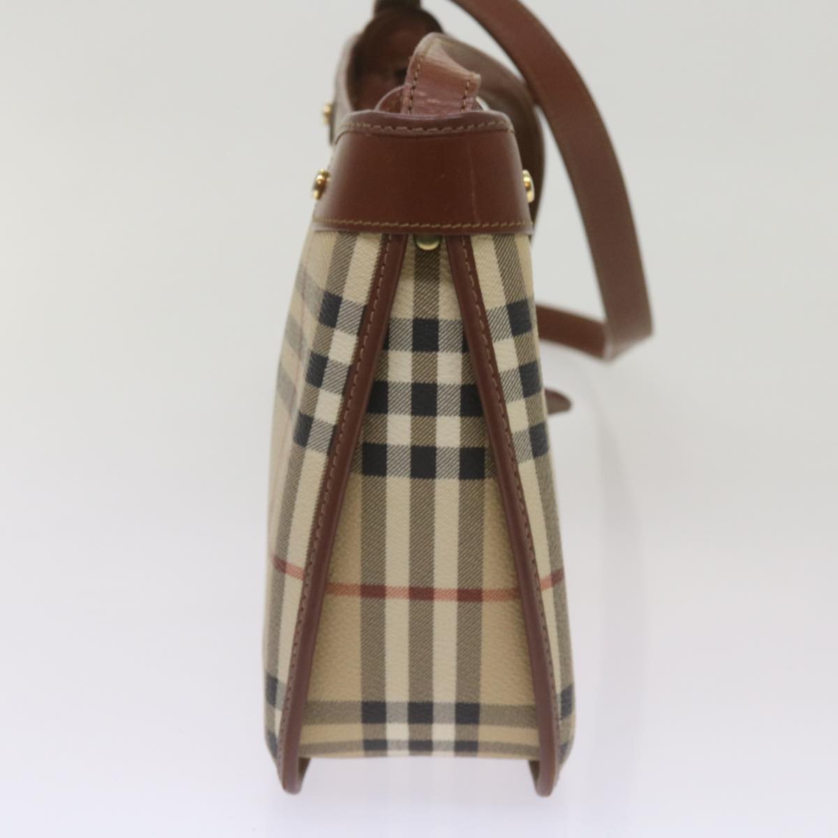 Burberry BURBERRYSs Nova Leather Beige Shoulder Bag