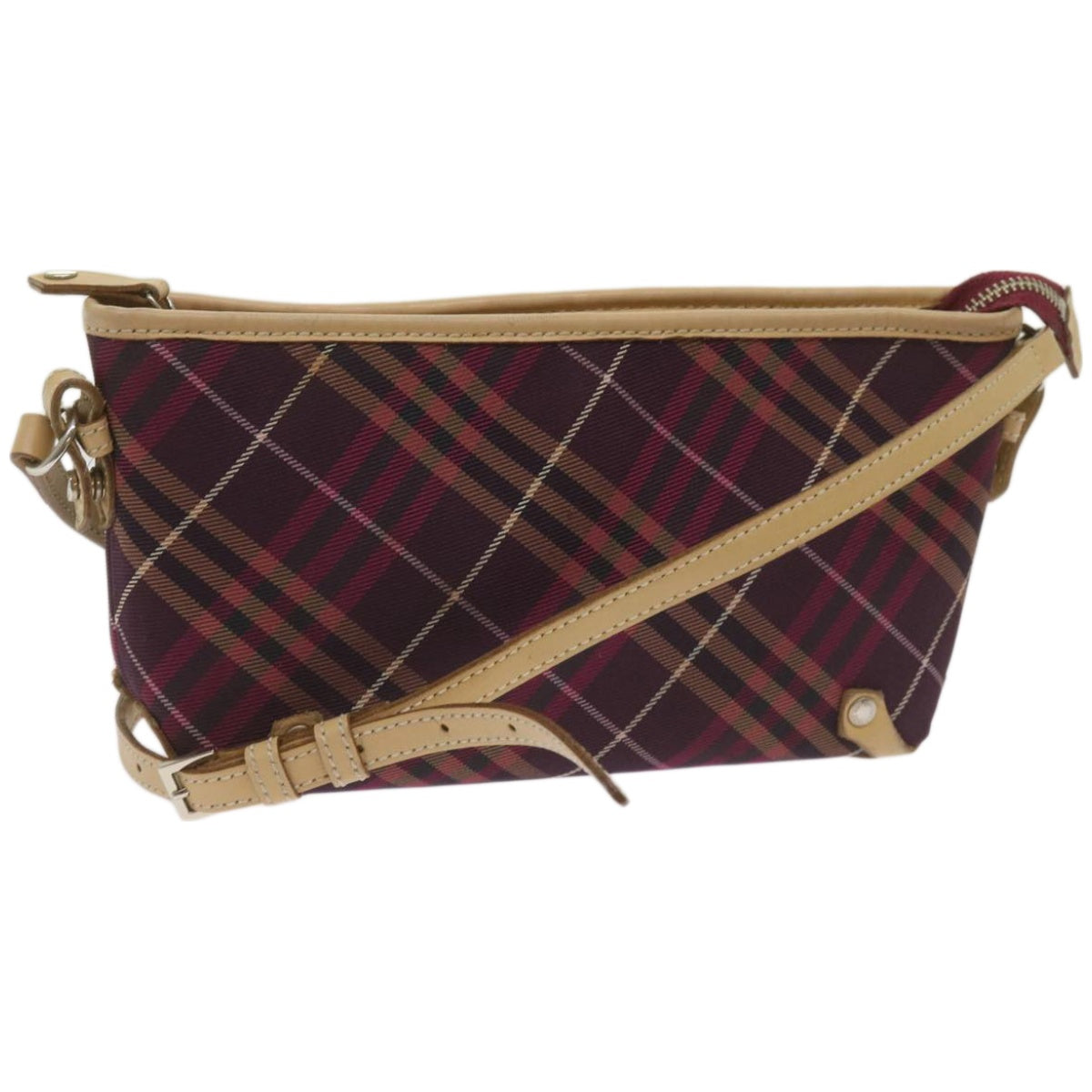 Burberry Nova Auth Nylon Red Shoulder Bag