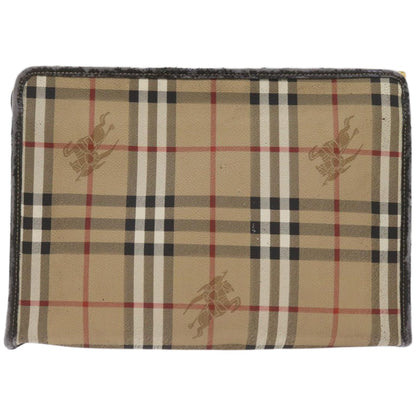 Burberry BURBERRYSs Nova Leather Beige Clutch Bag Style 2
