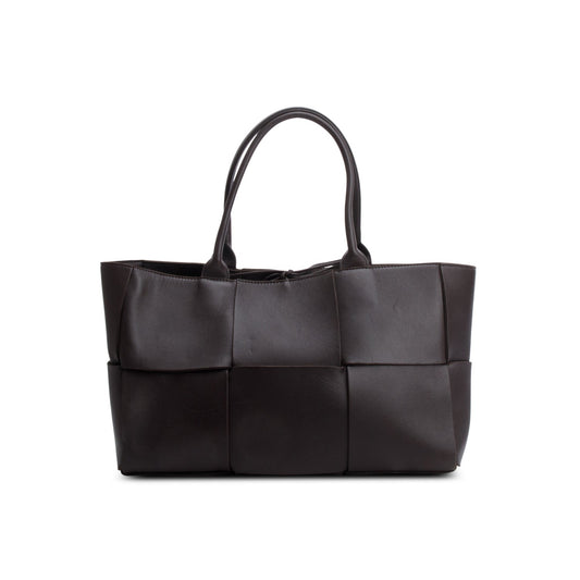 Bottega Veneta Brown Maxi Intrecciato Arco Small Tote Bag