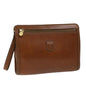 Luxury CELINE Clutch Bag Leather Brown 68346
