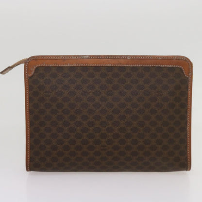 Luxury CELINE Macadam Canvas Clutch Bag PVC 4Set Brown Black 68347