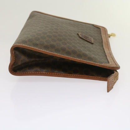 Luxury CELINE Macadam Canvas Clutch Bag PVC 4Set Brown Black 68347