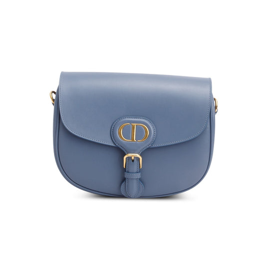 Christian Dior 2020 Blue Box Calfskin Medium Bobby Flap Bag Rovelle Bags