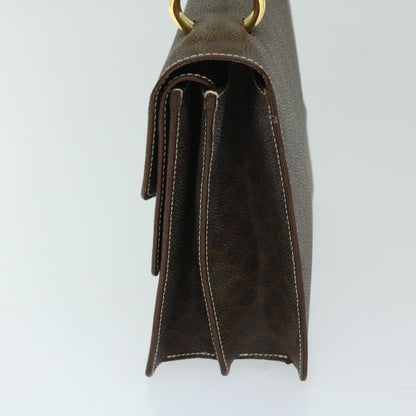 Luxury CELINE Macadam Canvas Hand Bag PVC Brown 68359