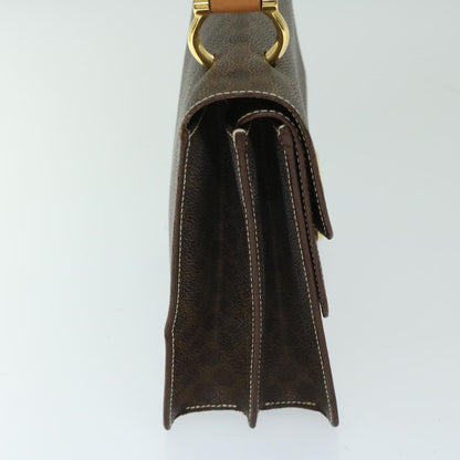 Luxury CELINE Macadam Canvas Hand Bag PVC Brown 68359