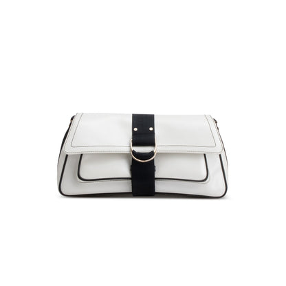 Christian Dior White Leather Crystal Embellished Hardcore Shoulder Bag Rovelle Bags