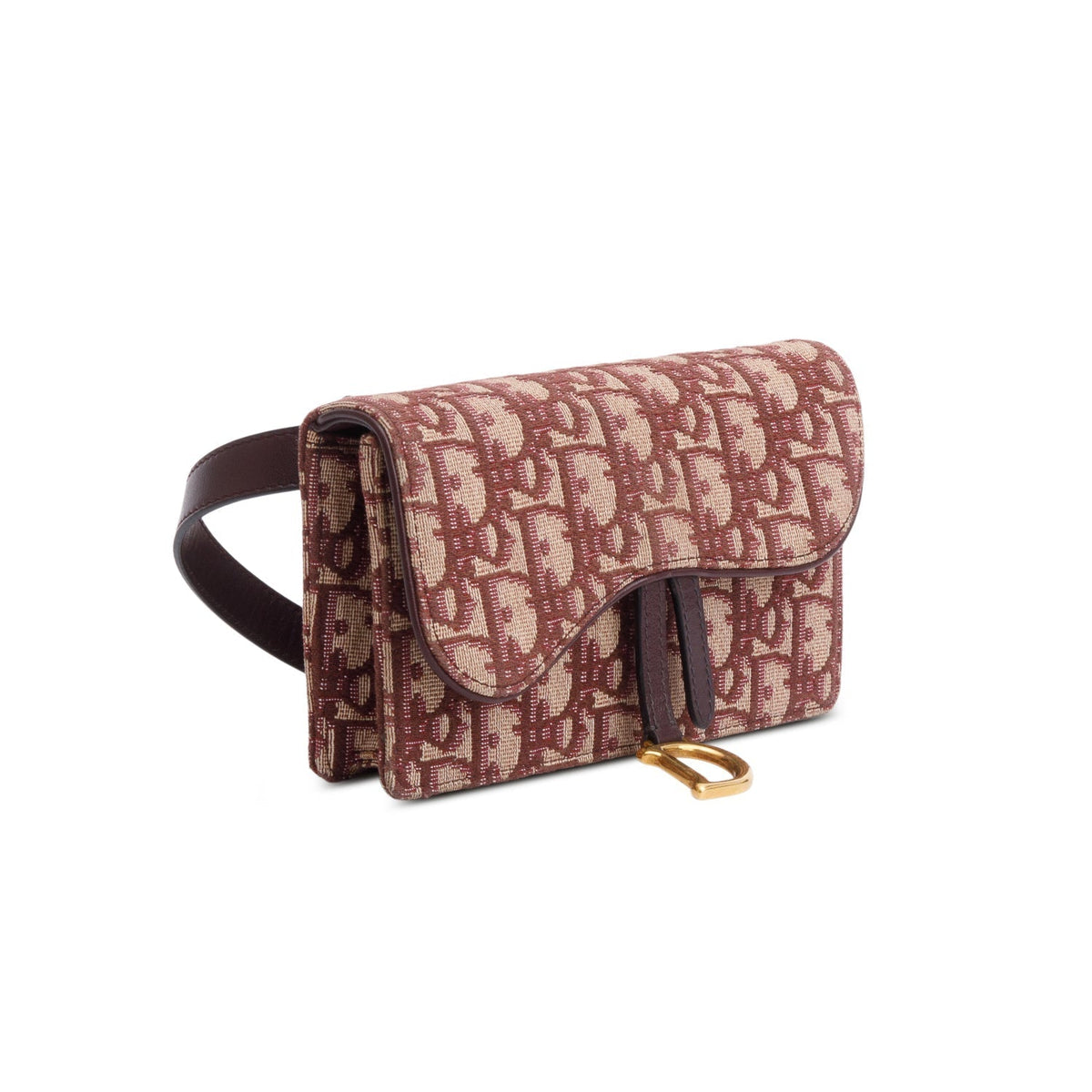 Christian Dior Red Oblique Saddle Belt Pouch Rovelle Bags