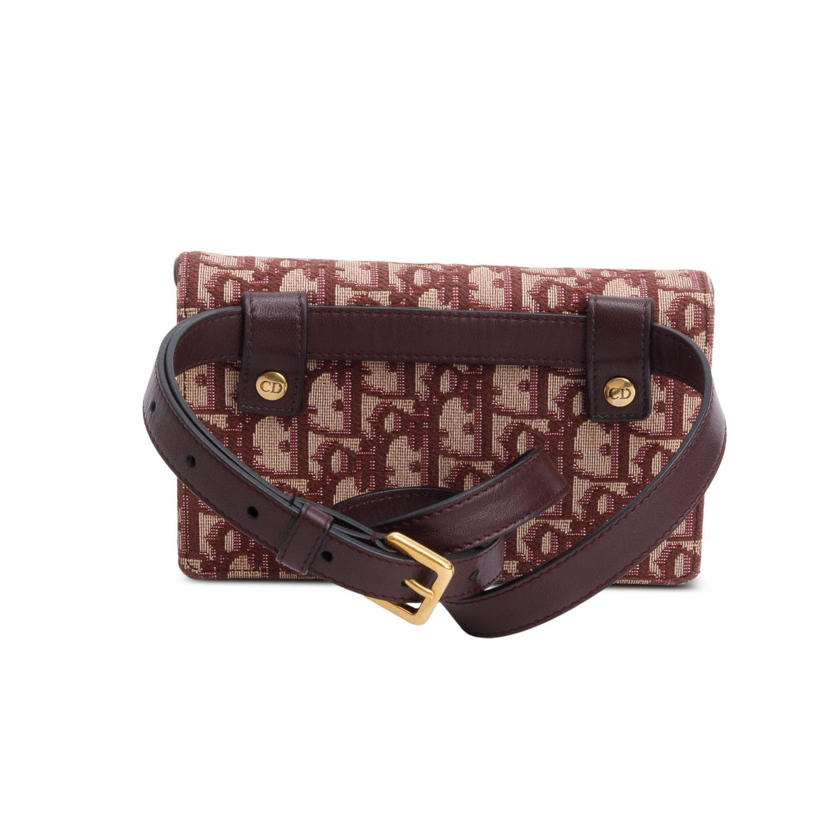 Christian Dior Red Oblique Saddle Belt Pouch Rovelle Bags