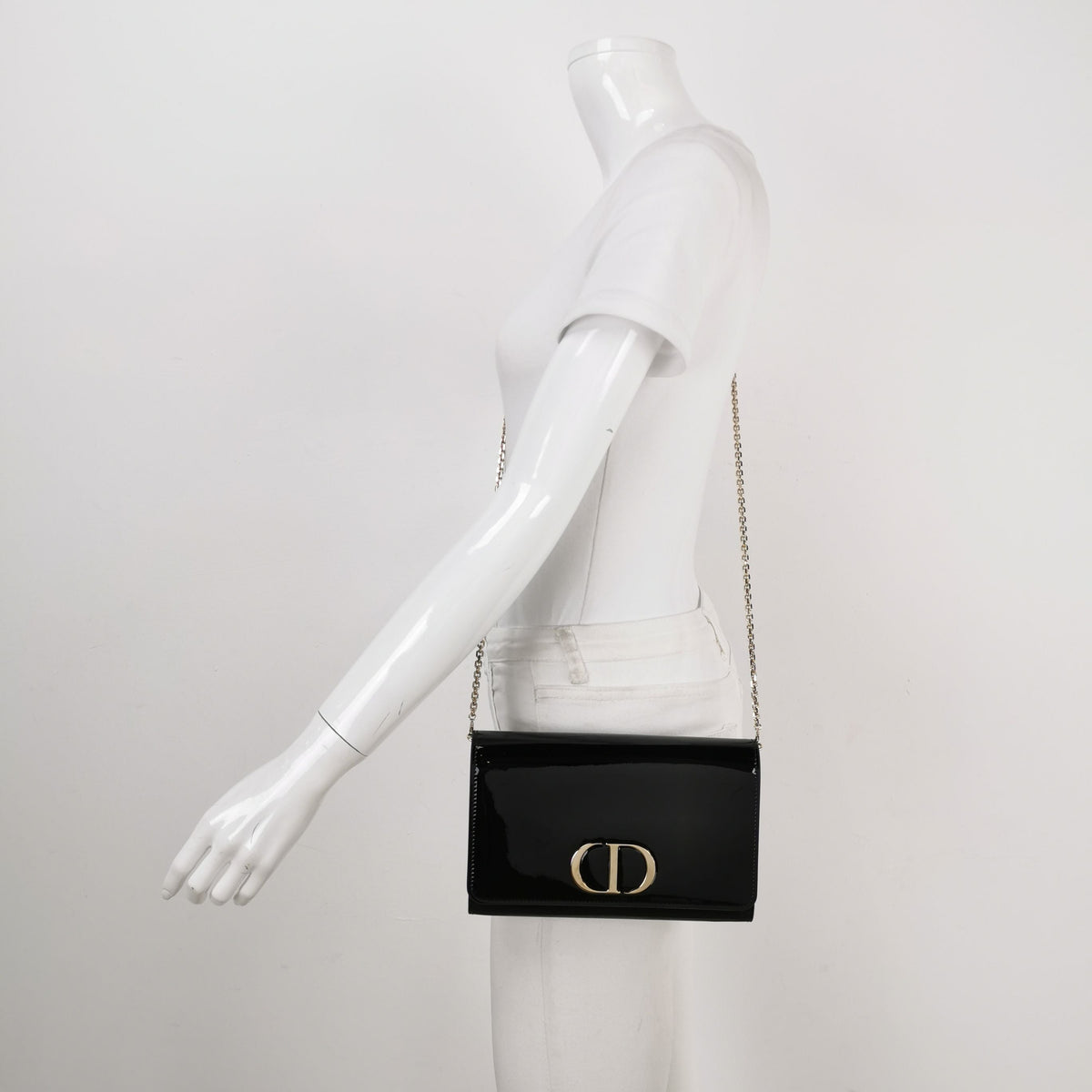 Dior 30Montaigne Patent Leather Cd Logo Flap Crossbody Bag 037852001088 Rovelle Bags