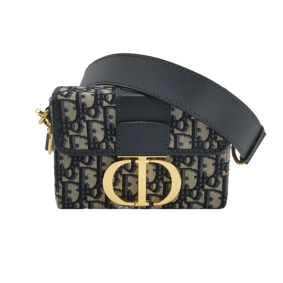 Dior 30Montaigne Mini Bag In Leather And Canvas With Oblique Cd Logo 250516781195413 Rovelle Bags