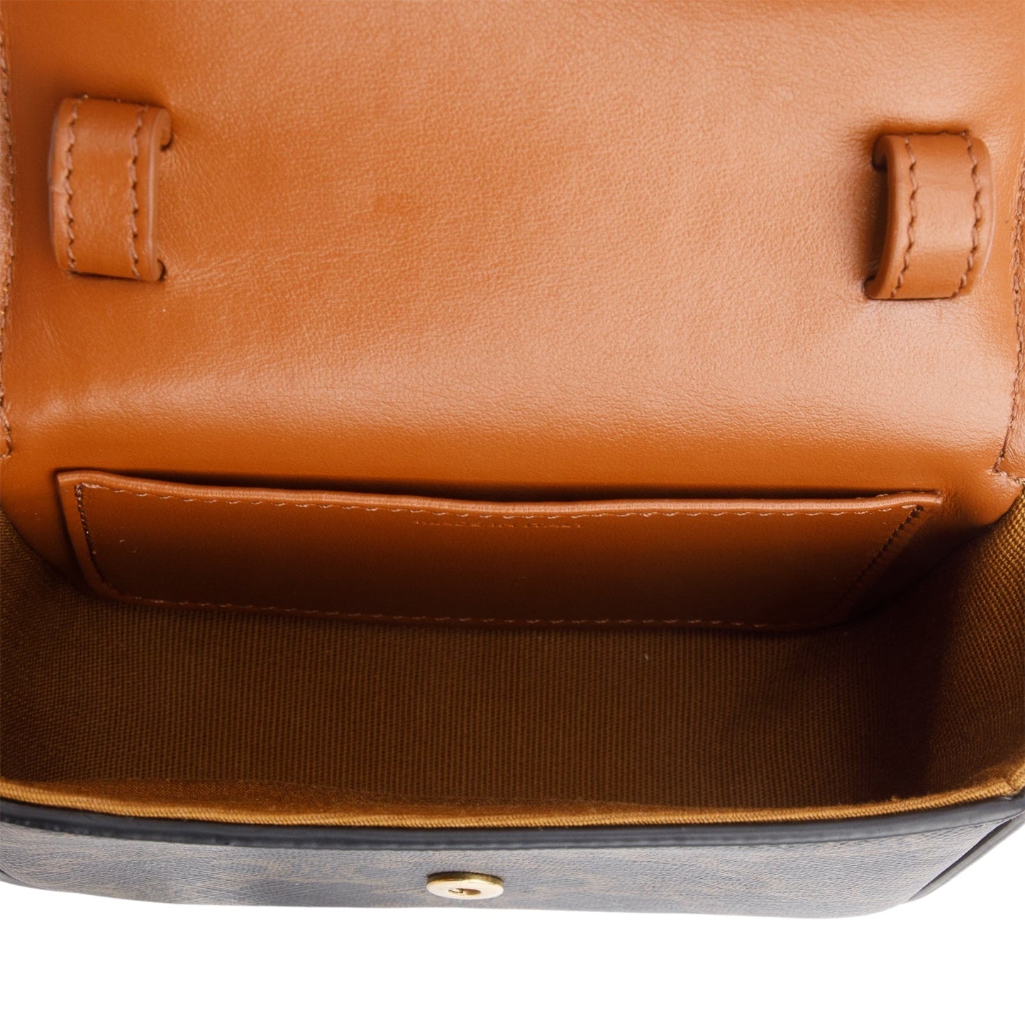 Celine 2022 Triomphe Canvas Calfskin Mini Claude