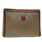 Luxury CELINE Macadam Canvas Clutch Bag Beige 68510