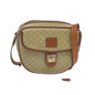 Luxury CELINE Macadam Canvas Shoulder Bag Beige 68512