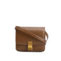 Celine Brown Smooth Calfskin Small Classic Box Flap Bag